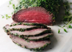 cured beef fillets with herbs